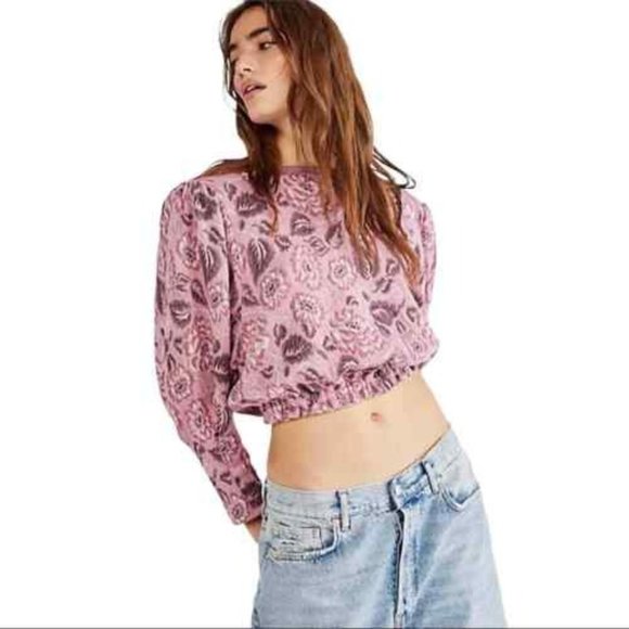 Free People No Ordinary Top - Smoked Pink Combo - NWT - Picture 6 of 6